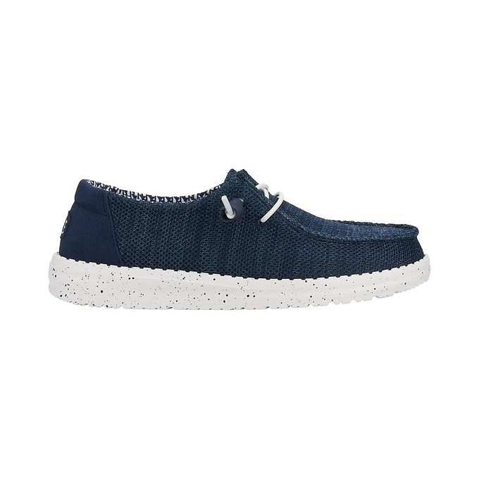 HEYDUDE Wendy Stretch Sox Womens Shoes - Navy