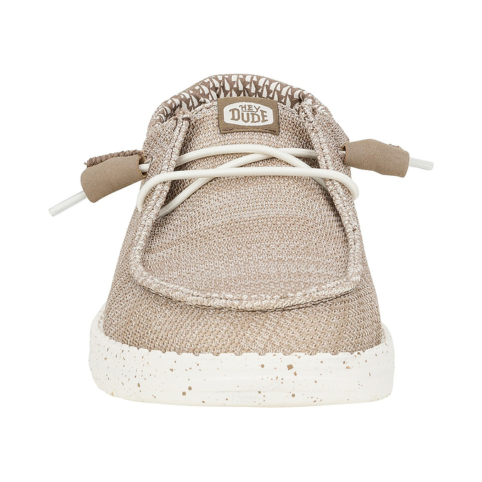 HEYDUDE Wendy Stretch Sox Womens Shoes - Walnut