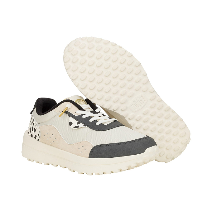 HEYDUDE Hayden Shine Womens Trainers - Ivory/Multi
