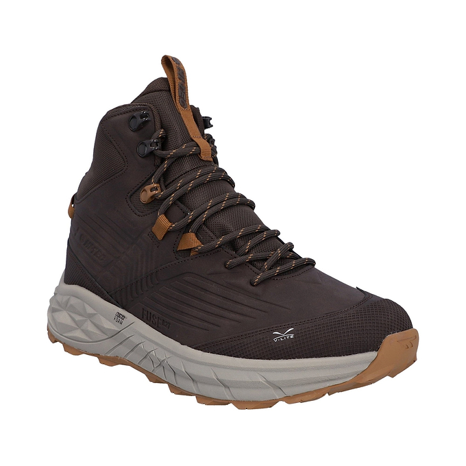 Hi-Tec Fuse Trek Mid Mens Hiking Boot - Chocolate Brown/Timber Wolf