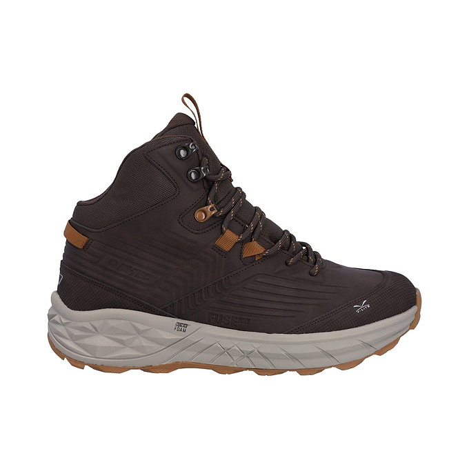 Hi-Tec Fuse Trek Mid Mens Hiking Boot - Chocolate Brown/Timber Wolf