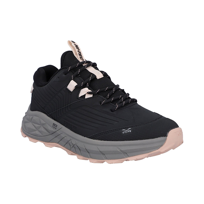 Hi-Tec Fuse Trek Womens Hiking Shoe - Black/Steeple Grey/Cameo Rose