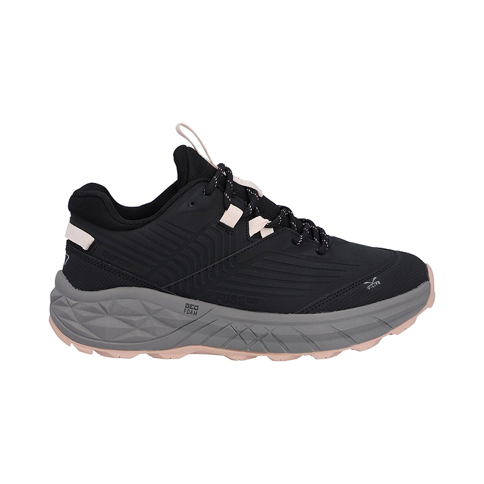 Hi-Tec Fuse Trek Womens Hiking Shoe - Black/Steeple Grey/Cameo Rose
