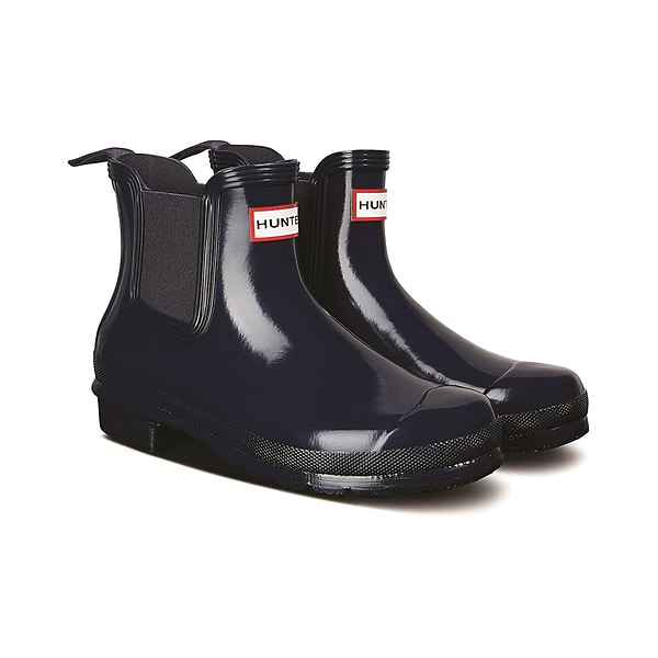 Hunter Original Chelsea Gloss Boot Womens Navy – TOG24