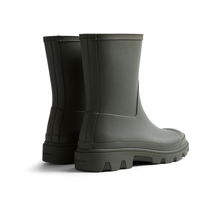 Hunter Unisex Downpour Short Boot Mens - Dark Olive