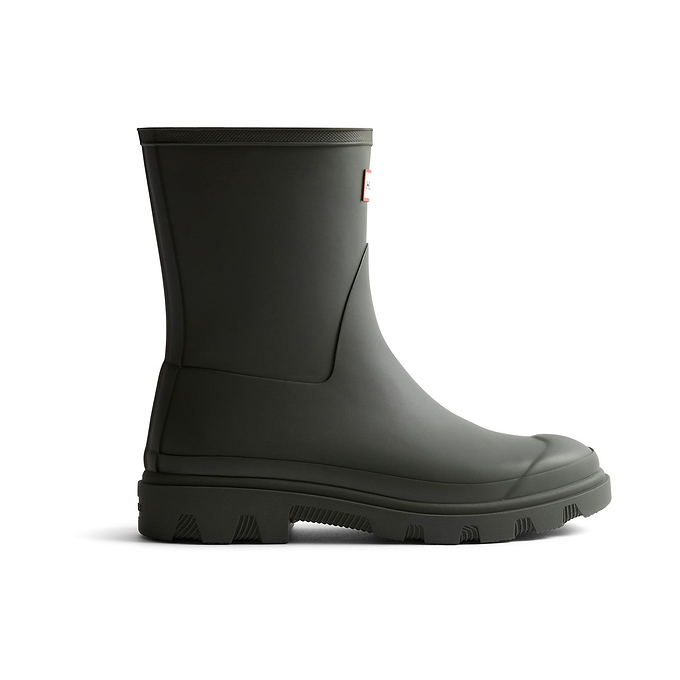 Hunter Unisex Downpour Short Boot Mens - Dark Olive