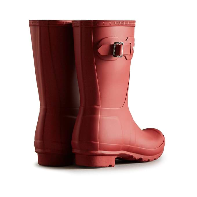 Hunter Original Short Womens Wellington Boots - Red