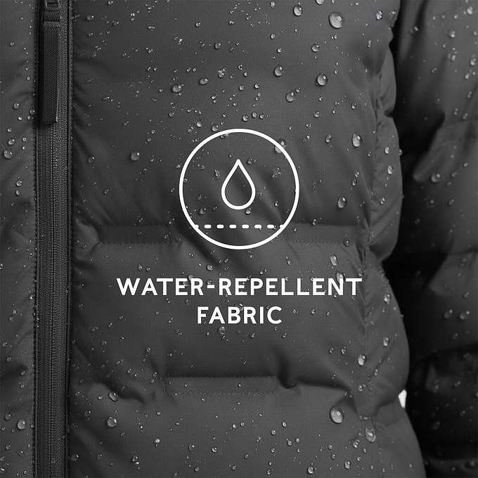 Palmer Womens Shower Resistant Insulated Jacket - Washed Black