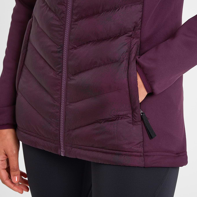 Adwell Womens Insulated Hybrid Jacket - Dark Purple