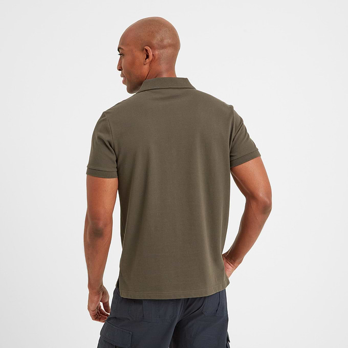 Aketon Mens Polo Shirt - Dark Khaki