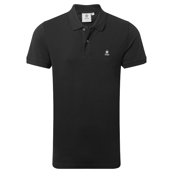 Aketon Mens Polo Shirt - Black