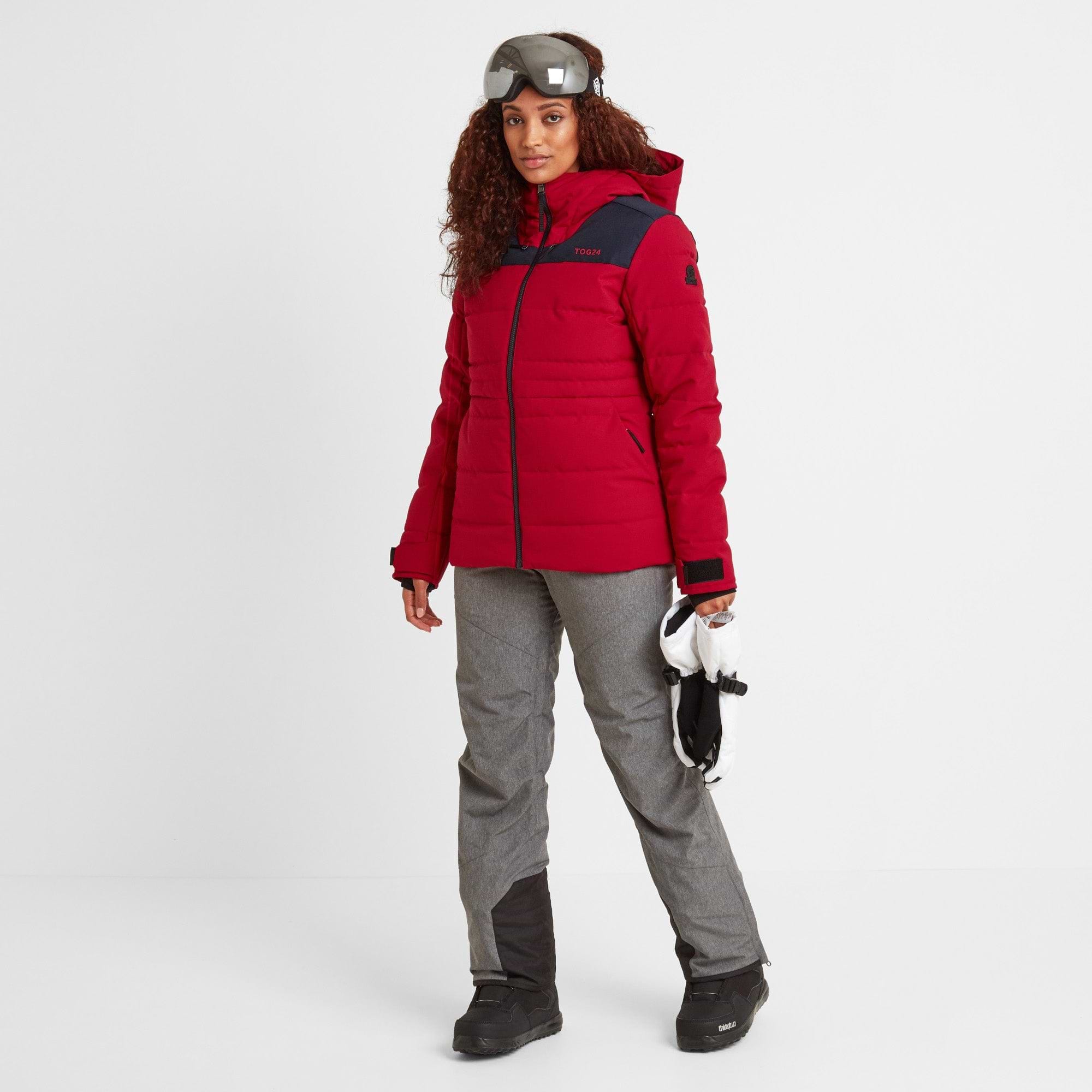 Womens pink winter jacket top