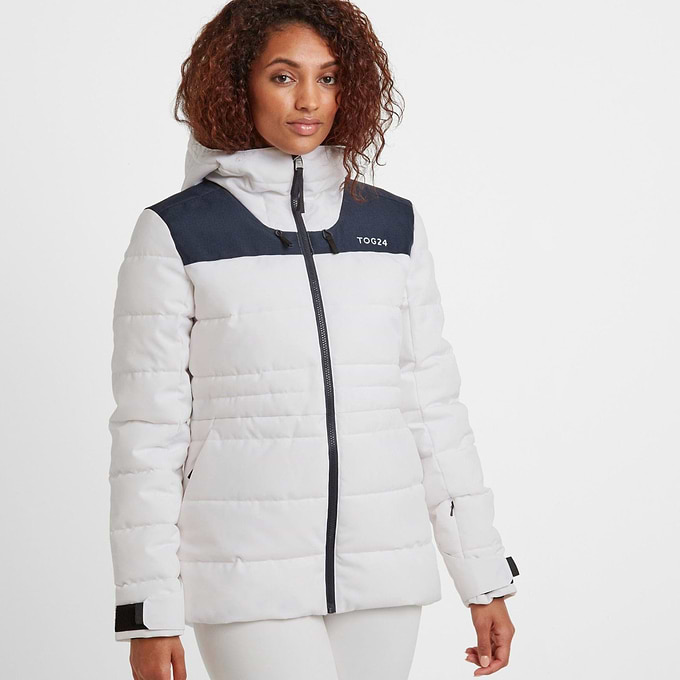 Anvil Womens Insulated Padded Ski Jacket - Optic White