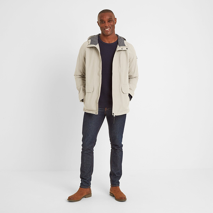 Bewley Mens Waterproof Jacket - Pebble