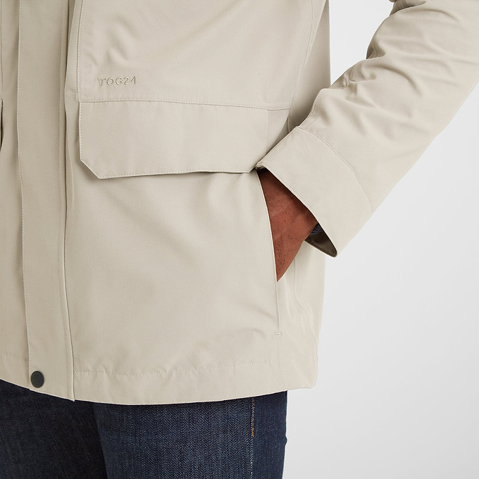 Bewley Mens Waterproof Jacket - Pebble