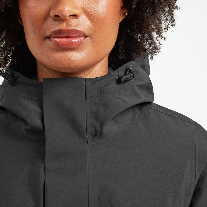 Bramhope Womens Waterproof Down Jacket - Washed Black