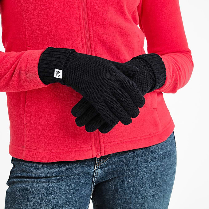Brazen Knitted Gloves - Black