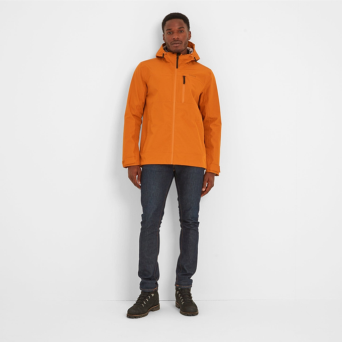 Briercliffe Mens Waterproof Jacket - Dark Orange