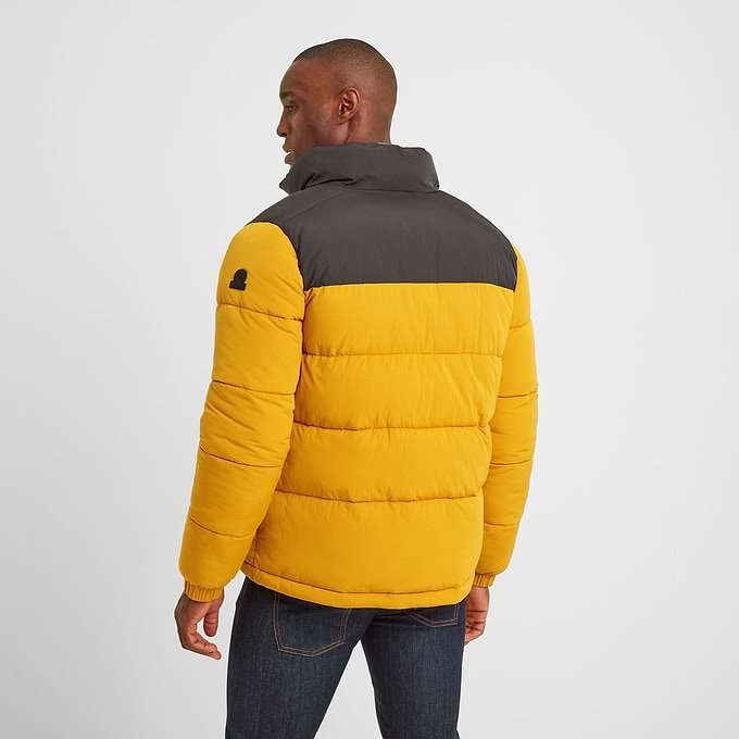 Calverley Mens Insulated Padded Jacket - Golden Yellow/Washed Black