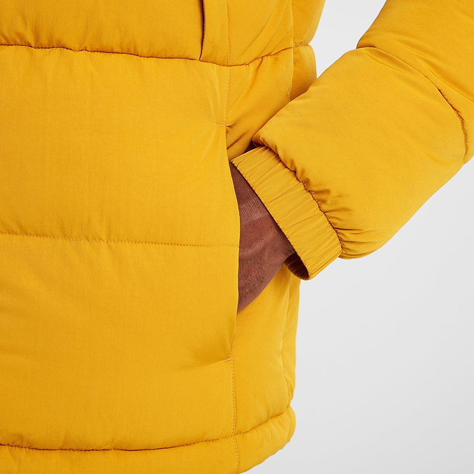 Calverley Mens Insulated Padded Jacket - Golden Yellow/Washed Black