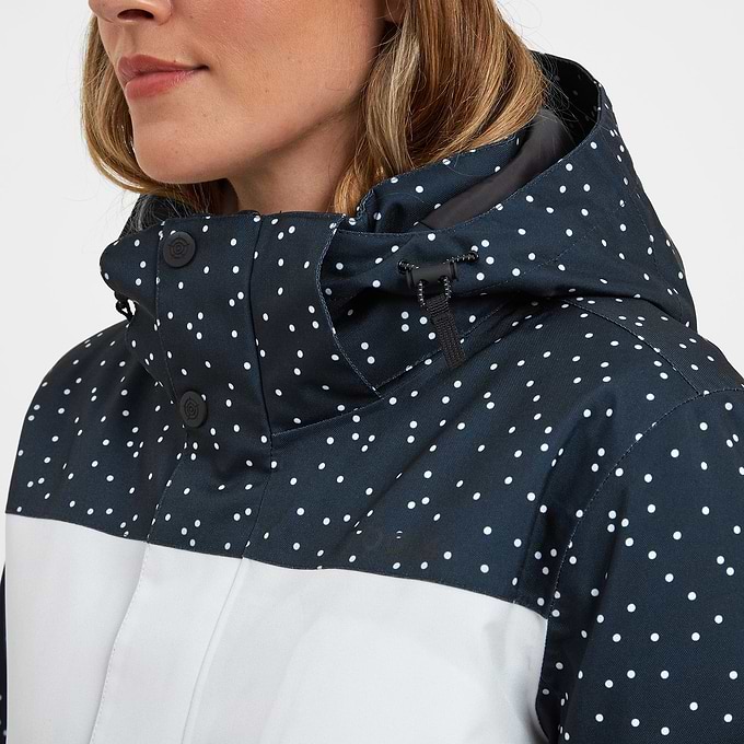Cinder Womens Ski Jacket - Dark Indigo Confetti Print/Dark Indigo