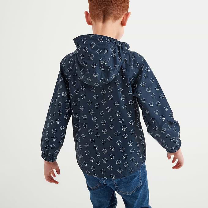 Copley Kids Waterproof Jacket - Dark Indigo Cloud Print