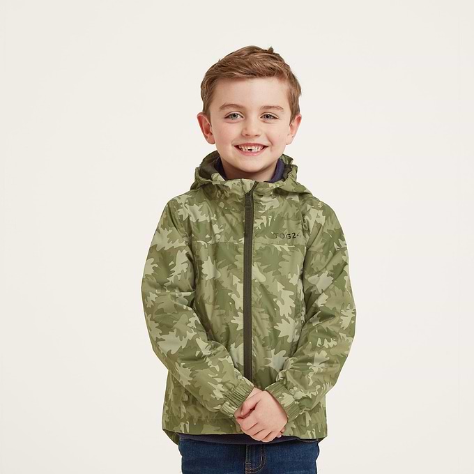 Copley Kids Waterproof Jacket - Camo Leaf Print