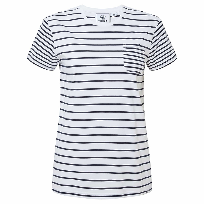 Corinna Womens T-Shirt - Dark Indigo Stripe
