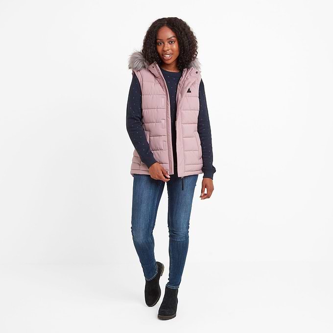 Cowling Womens Insulated Gilet - Faded Pink