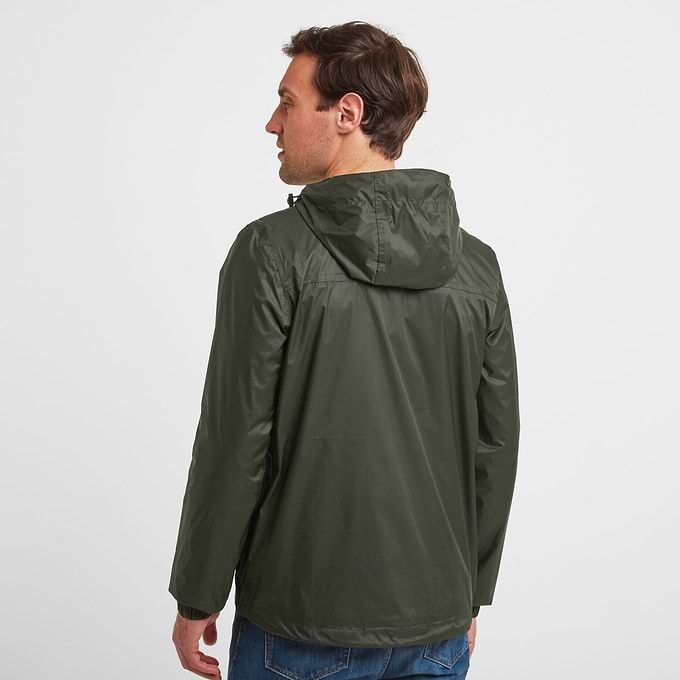 Craven Mens Waterproof Packaway Jacket - Dark Khaki