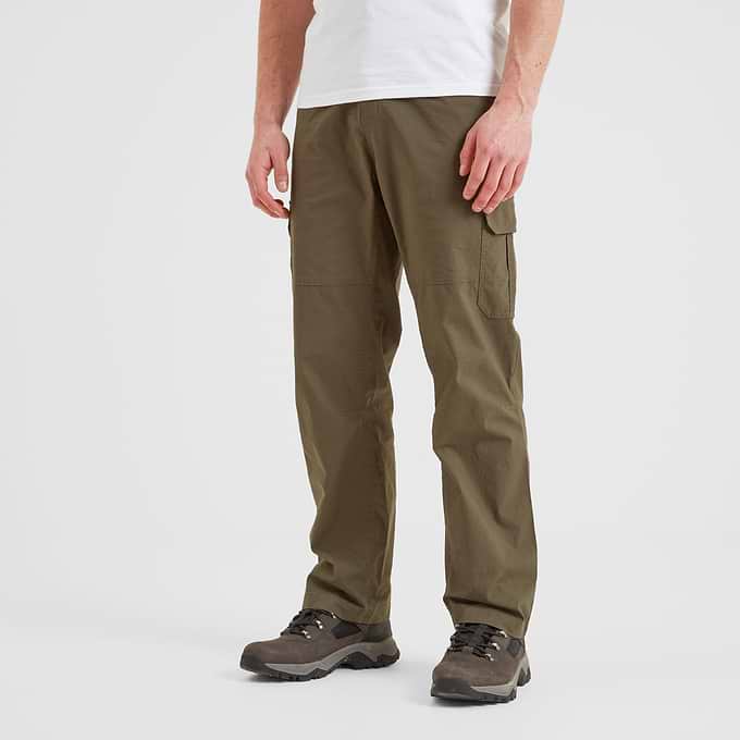 Dibden Mens Cargo Trousers Long - Khaki
