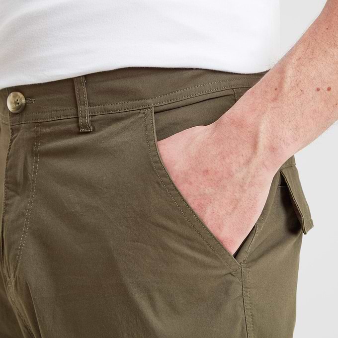 Dibden Mens Cargo Trousers Regular - Khaki
