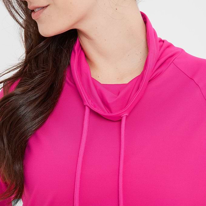 Dunn Womens Long Sleeve Tech Top - Vibrant Pink