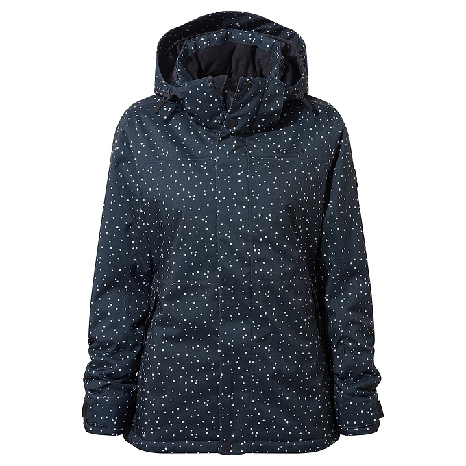 Eva Womens Ski Jacket - Dark Indigo Confetti Print