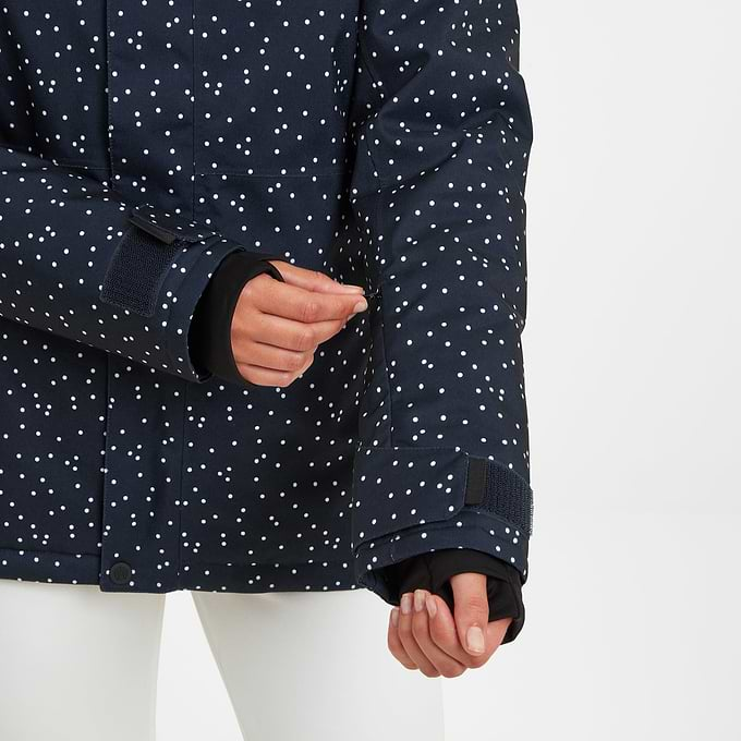 Eva Womens Ski Jacket - Dark Indigo Confetti Print