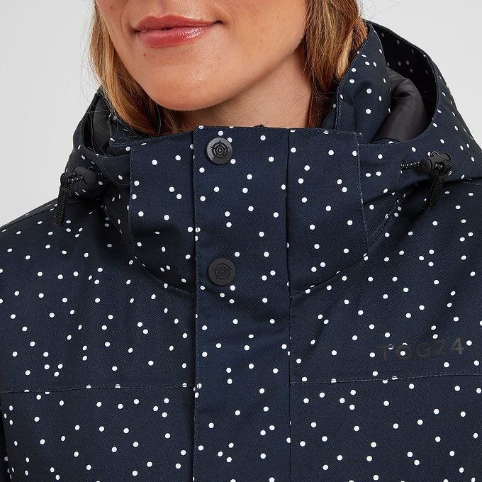 Eva Womens Ski Jacket - Dark Indigo Confetti Print
