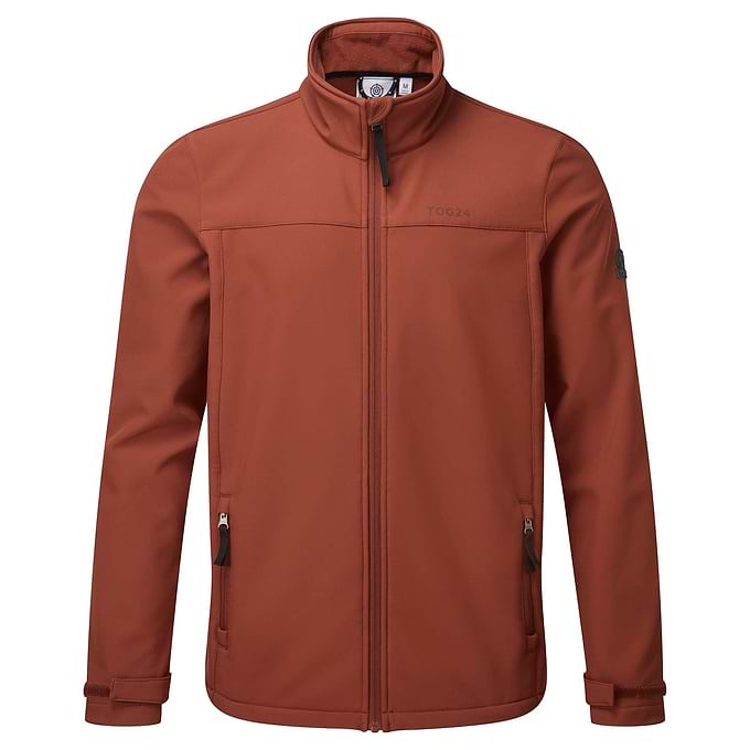 Feizor Mens Shower Resistant Softshell Jacket - Rust