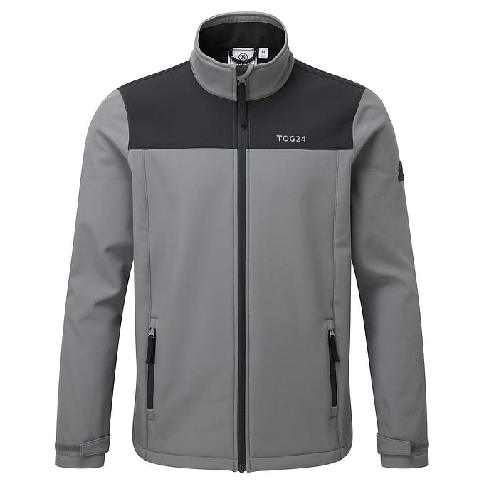 Feizor Mens Shower Resistant Softshell Jacket - Black/Steel
