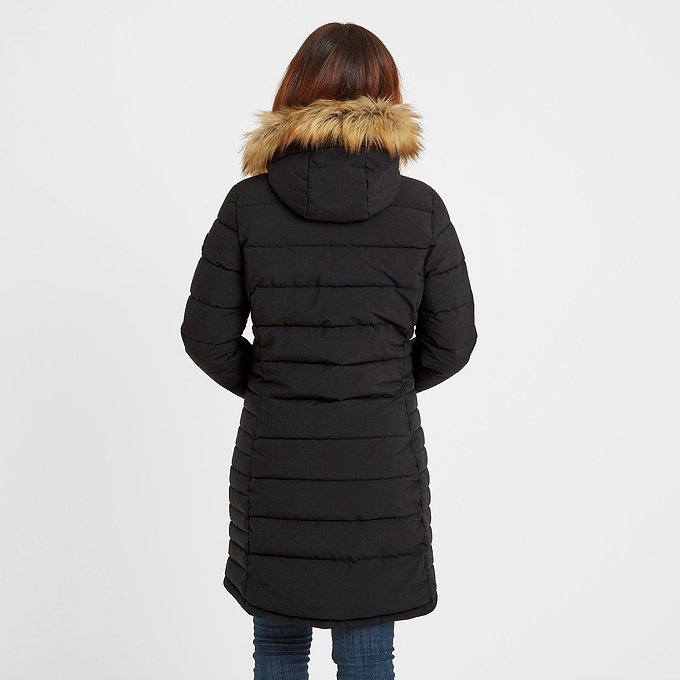 Firbeck Womens Long Insulated Jacket - Black