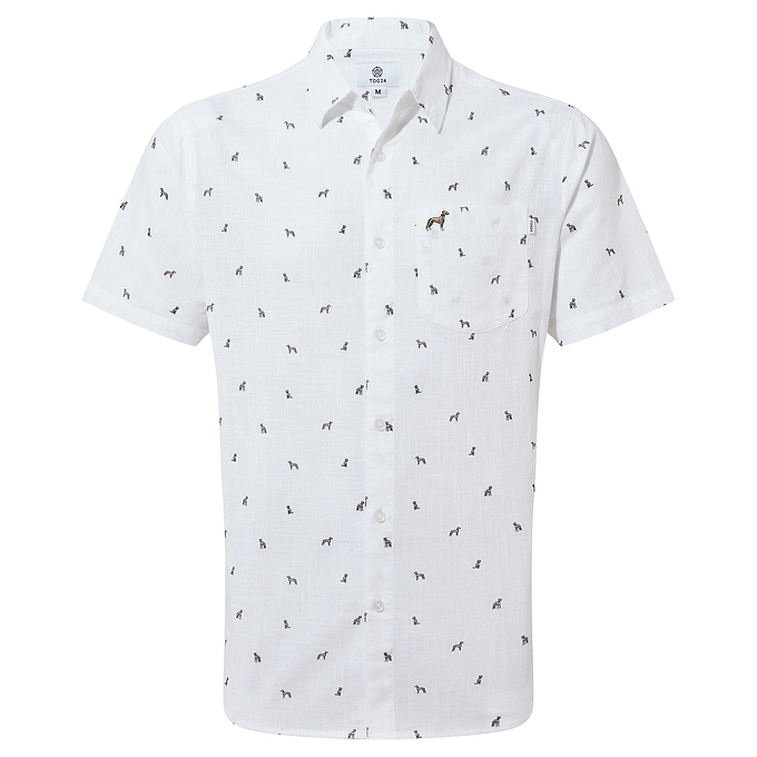 Floyd Mens Short Sleeve Shirt - Optic White