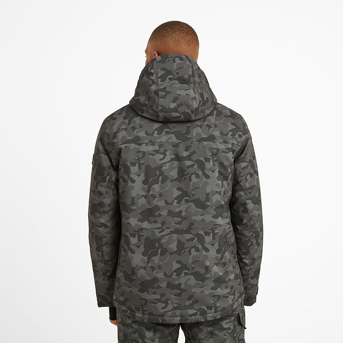 Freestyle Mens Ski Jacket - Steel Grey Camo