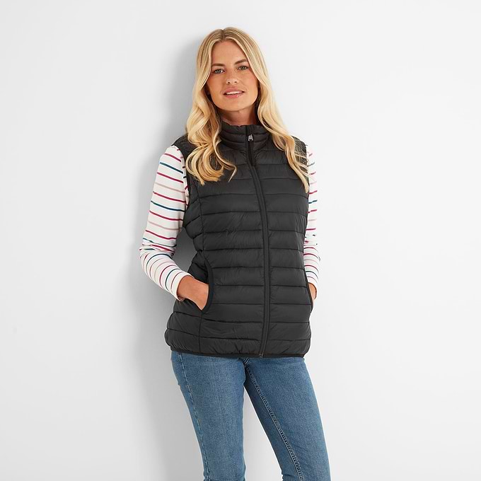 Gibson Womens Insulated Padded Gilet - Black