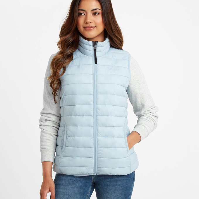 Gibson Womens Insulated Padded Gilet - Ice Blue