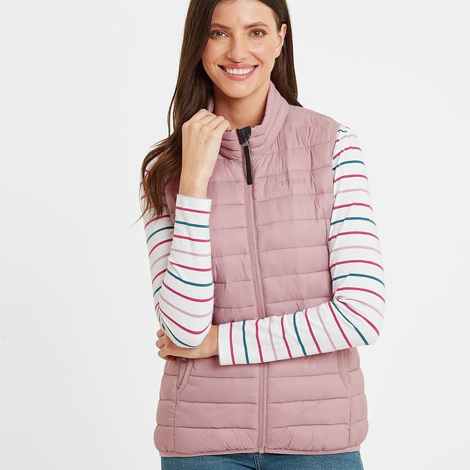 Gibson Womens Insulated Padded Gilet - Faded Pink