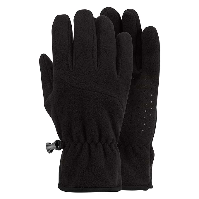 Gust Windproof Fleece Gloves - Black