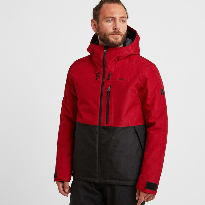 Hail Mens Ski Jacket - Chilli Red