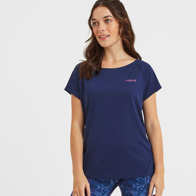 Halsam Womens Tech T-Shirt - Ink Navy
