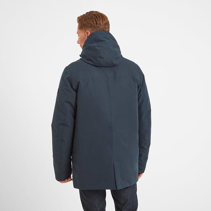 Hulland Mens Waterproof Down Parka - Dark Indigo