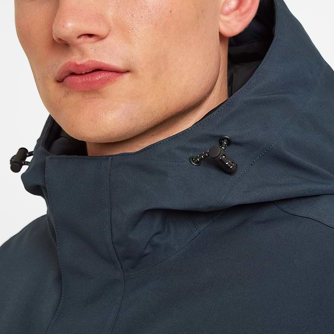 Hulland Mens Waterproof Down Parka - Dark Indigo