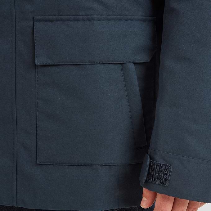 Hulland Mens Waterproof Down Parka - Dark Indigo